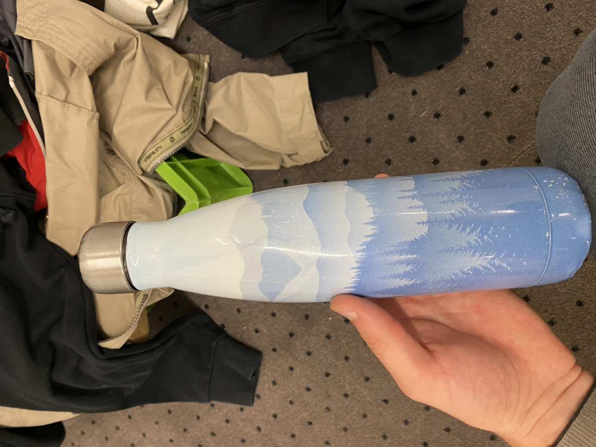 Bild für Flasche Metall in Blau